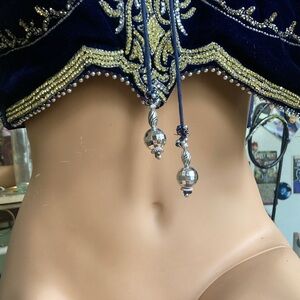 Silk Velvet Choli Embellished Blouse